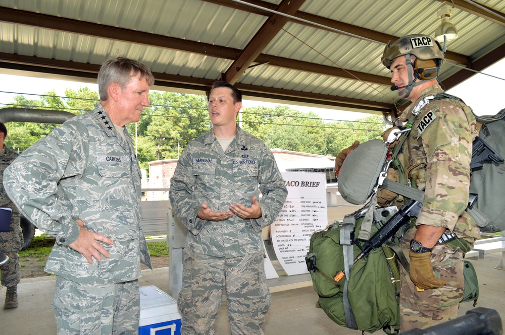 COMACC visits battlefield Airmen at Pope AAF