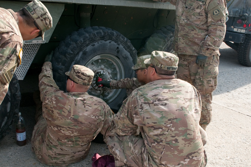 Stryker Soldiers cross into the Slovak Rep. during Exercise Dragoon Crossing