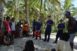 Guam-Based Coast Guard crew provides humanitarian relief during Western Pacific Patrol