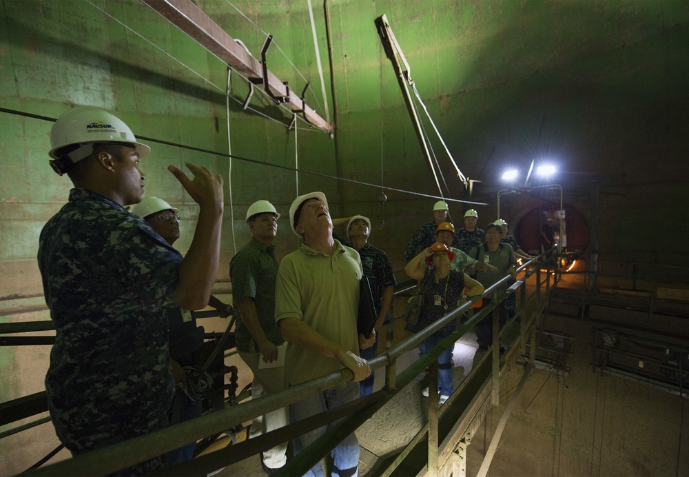 Officials tour Red Hill Underground Fuel Storage Facility