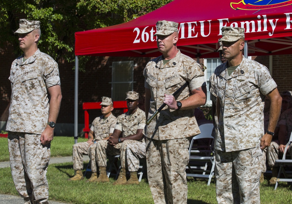 26th Marine Expeditionary Unit receives a new sergeant major