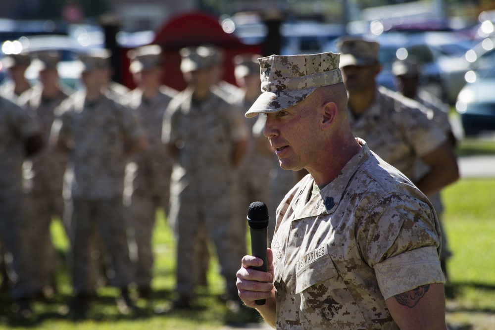 26th Marine Expeditionary Unit receives a new sergeant major