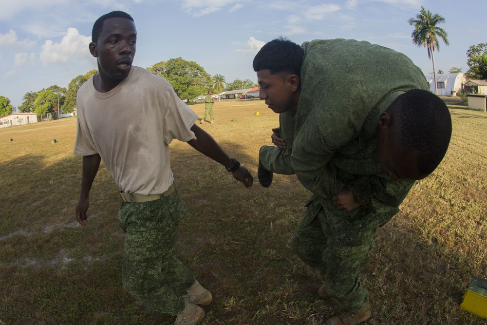 Belize Defence Force conducts Marine Corps Combat Fitness Test