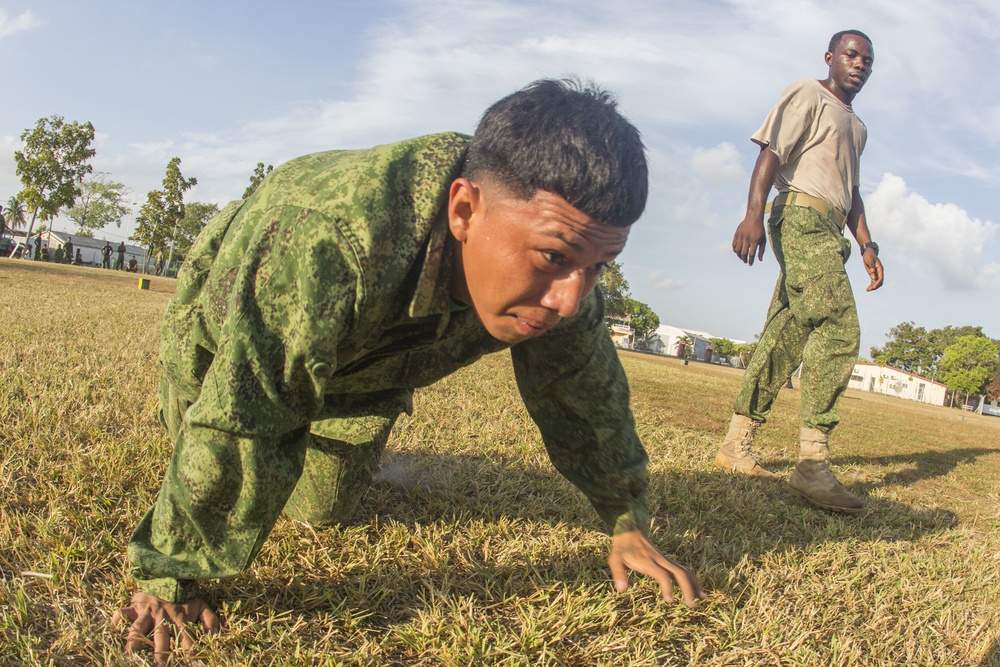 Belize Defence Force conducts Marine Corps Combat Fitness Test