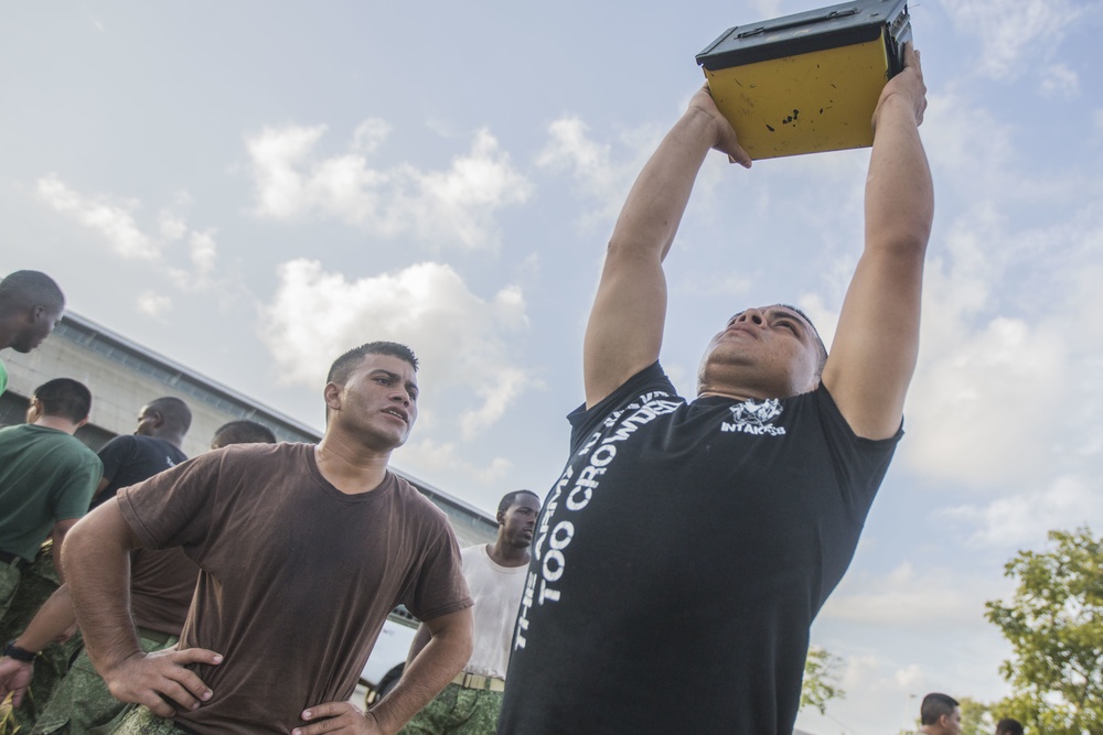 Belize Defence Force conducts Marine Corps Combat Fitness Test