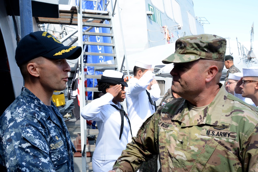 USS McCampbell ship tour