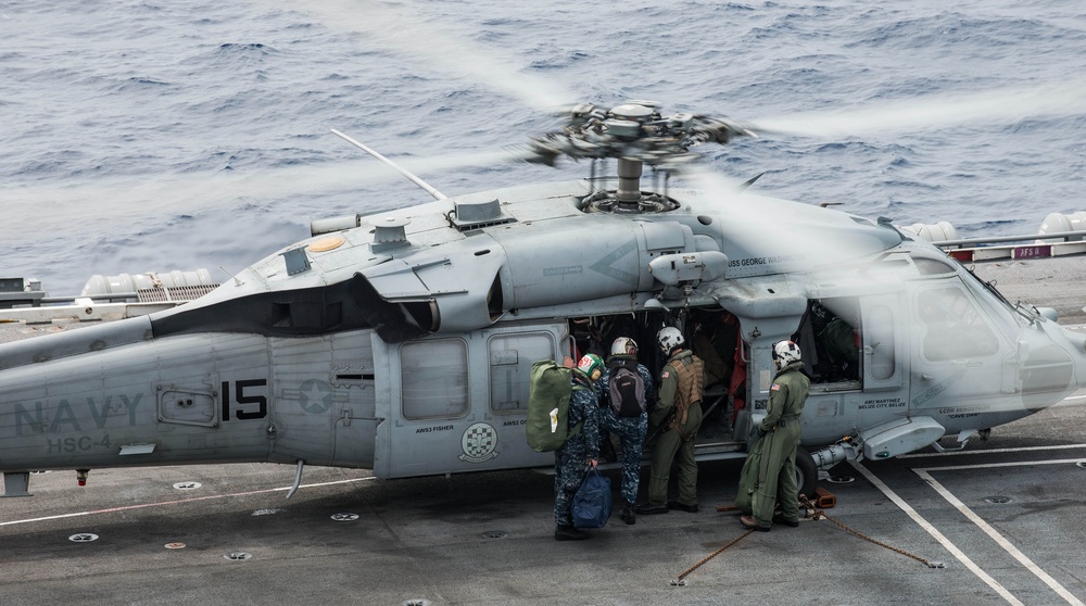 USS George Washington flight deck operations