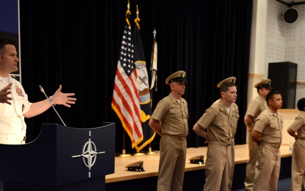 Navy pinning ceremony