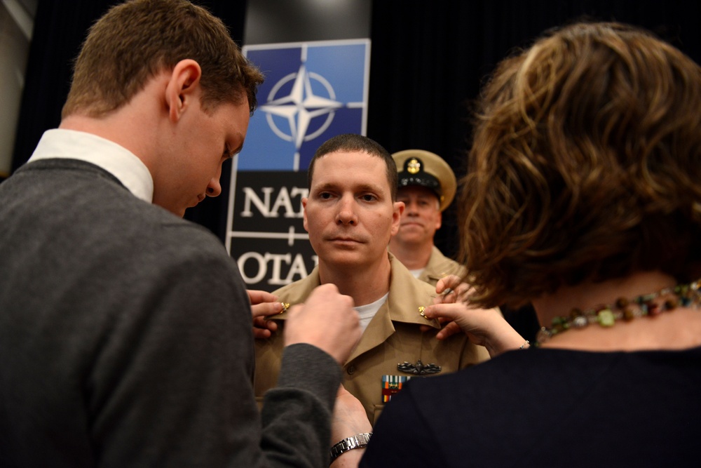 Navy pinning ceremony