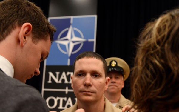 Navy pinning ceremony