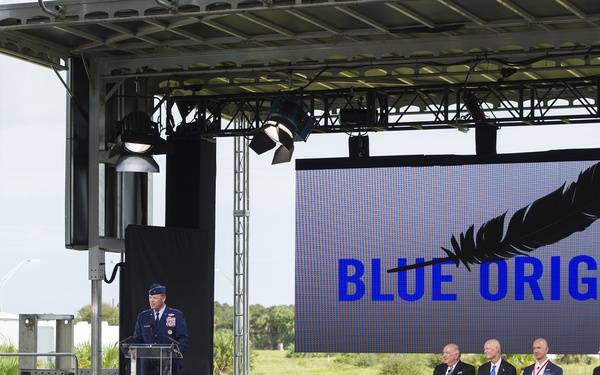 Air Force welcomes commercial space customer Blue Origin to Launch Complex 36