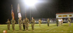 Marne Soldiers participate in Military Appreciation, Patriot Day football game