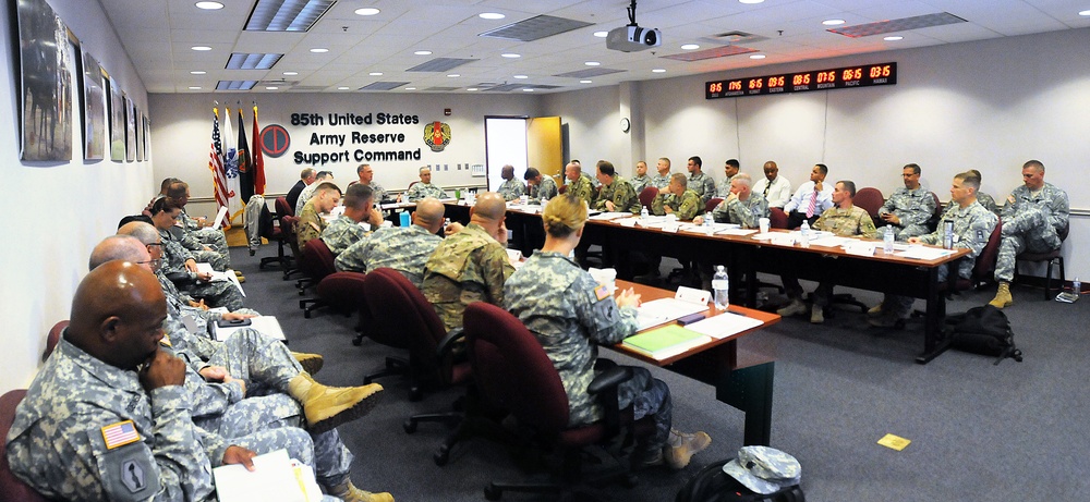 First Army active duty brigade commanders learn Army Reserve processes