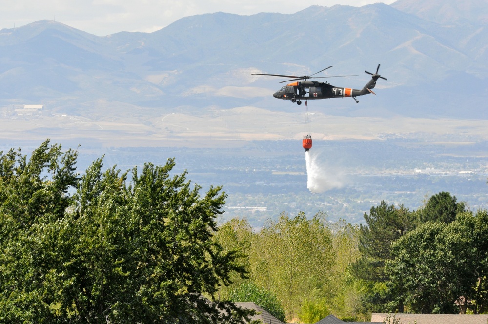 Utah National Guard's 2-211th supports Quail Hollow fire