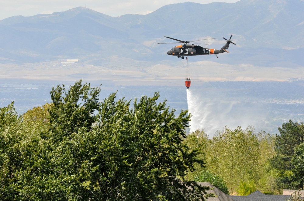 Utah National Guard's 2-211th supports Quail Hollow fire