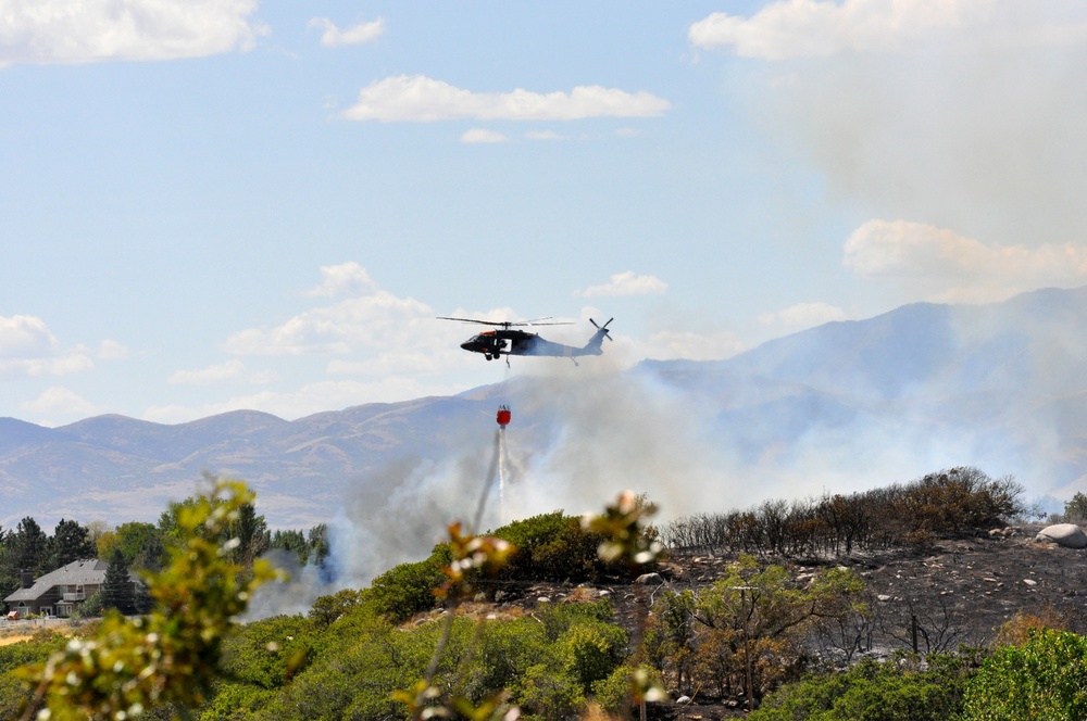 Utah National Guard's 2-211th supports Quail Hollow fire