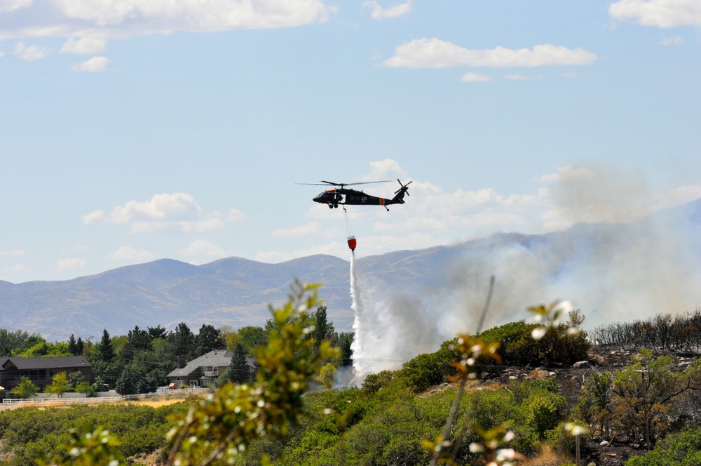 Utah National Guard's 2-211th supports Quail Hollow fire