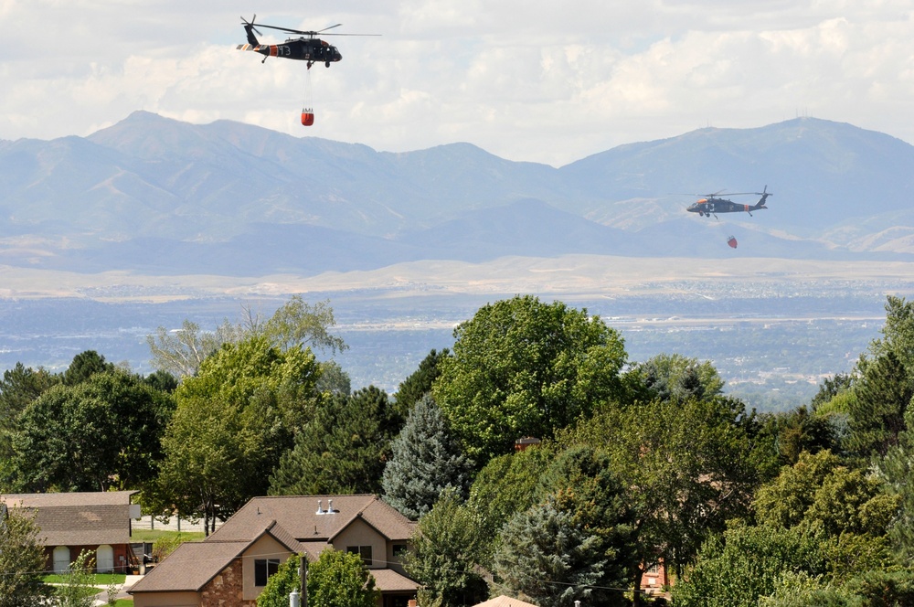 Utah National Guard's 2-211th supports Quail Hollow fire