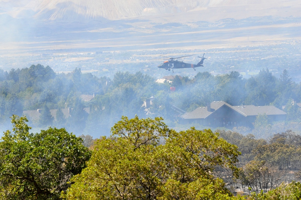 Utah National Guard's 2-211th supports Quail Hollow fire