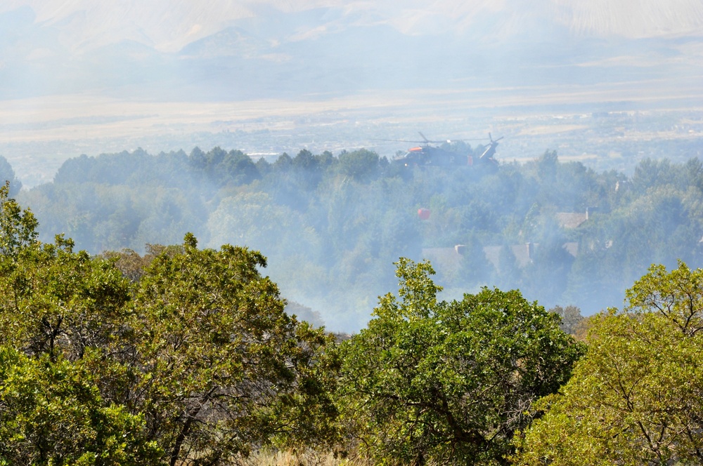 Utah National Guard's 2-211th supports Quail Hollow fire