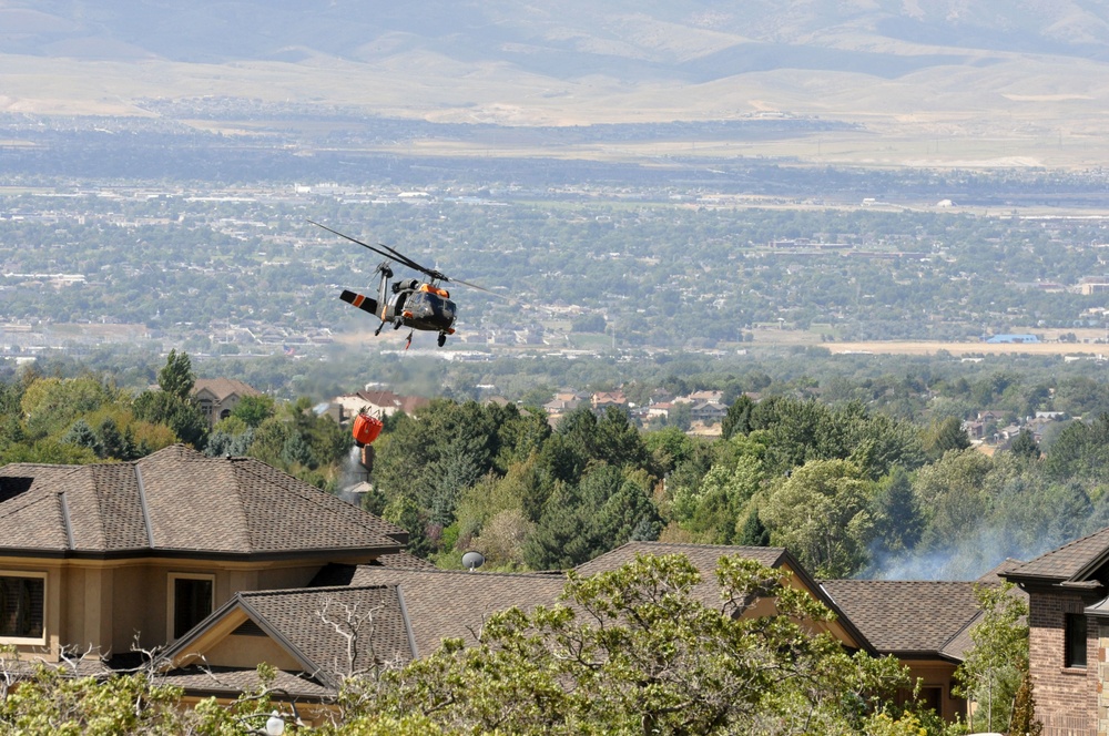 Utah National Guard's 2-211th supports Quail Hollow fire