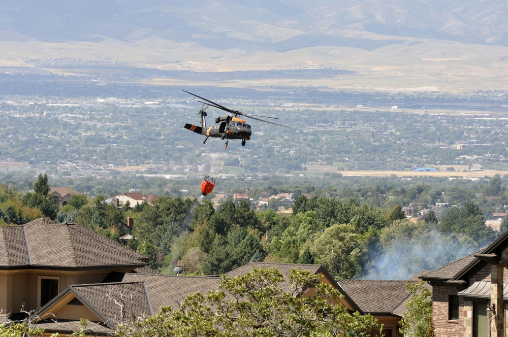 Utah National Guard's 2-211th supports Quail Hollow fire