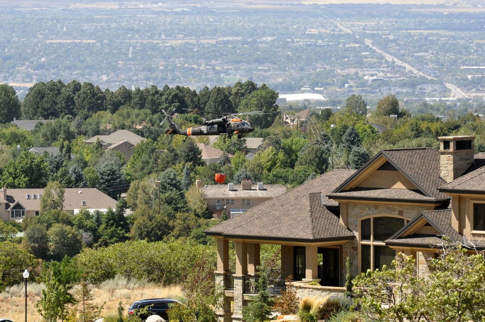 Utah National Guard's 2-211th supports Quail Hollow fire