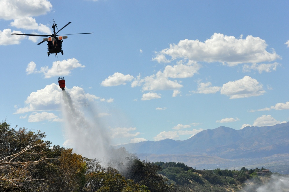 Utah National Guard's 2-211th supports Quail Hollow fire