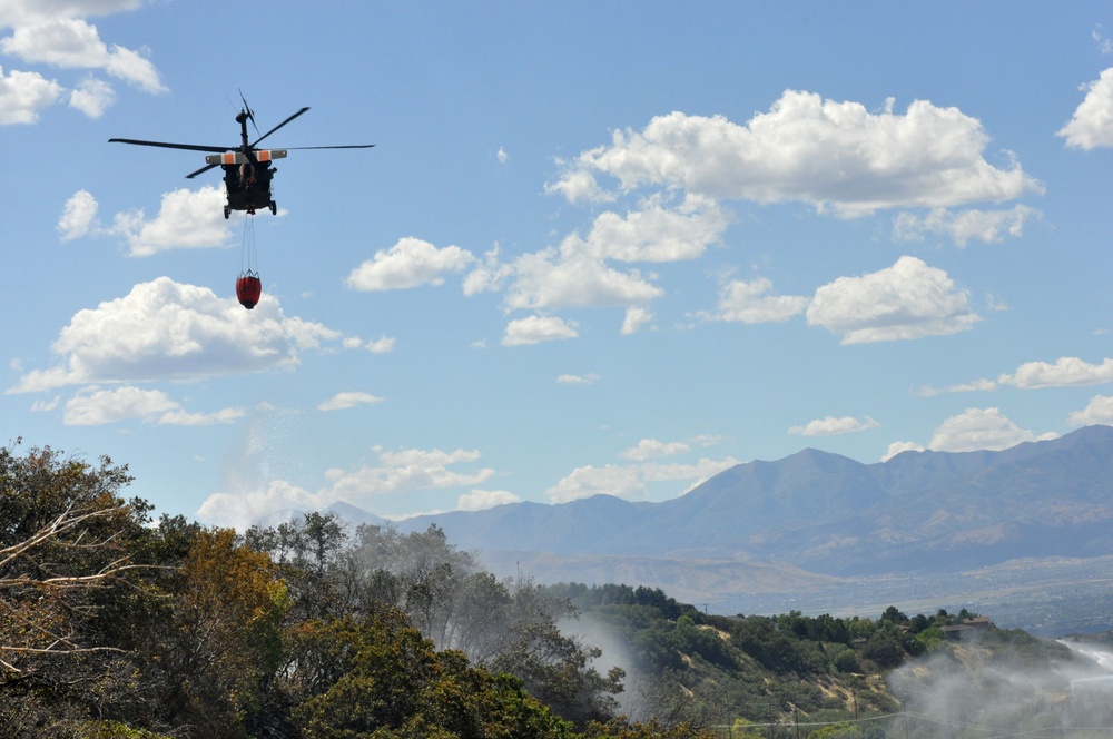 Utah National Guard's 2-211th supports Quail Hollow fire