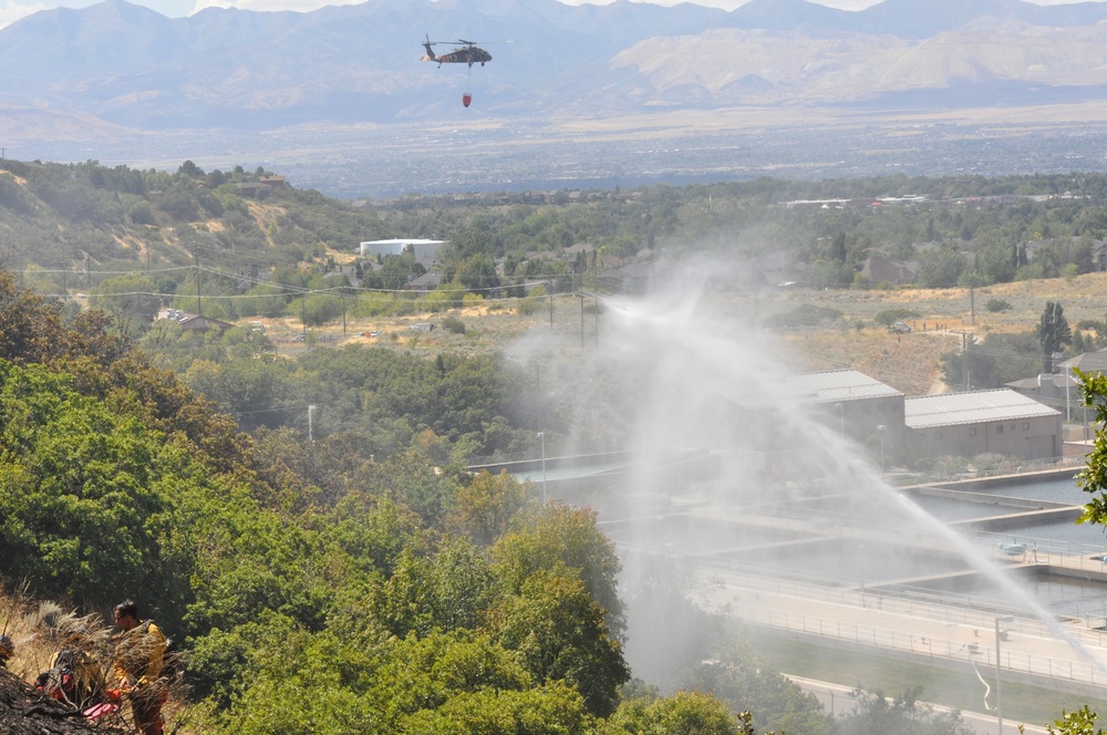 Utah National Guard's 2-211th supports Quail Hollow fire