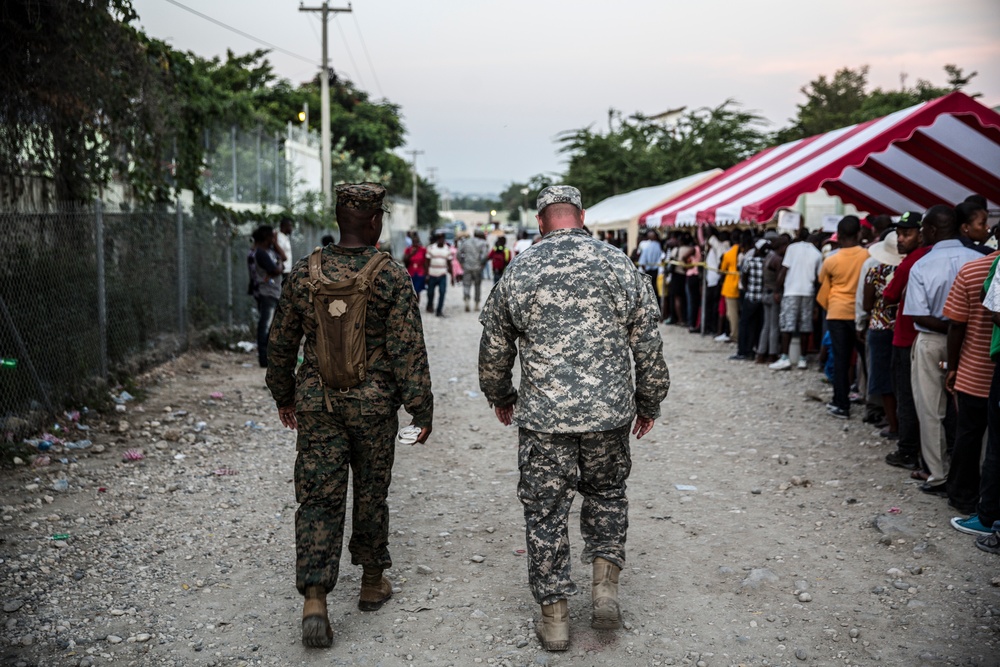 U.S. Marines bring aid to Haiti