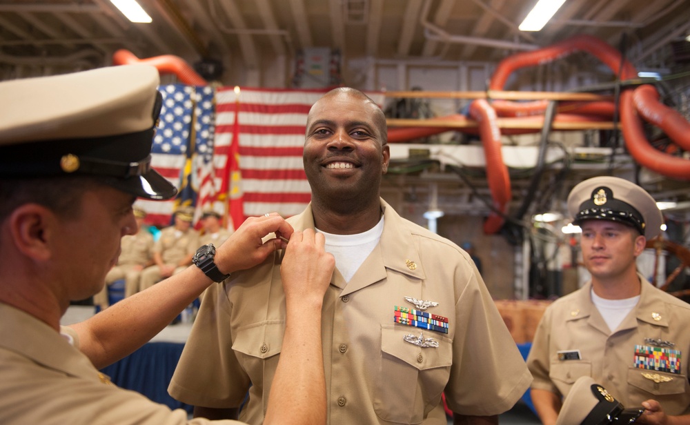 USS America CPO pinning ceremony