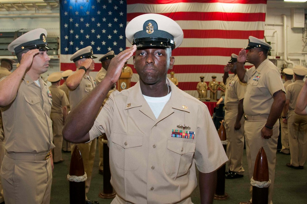 USS Bonhomme Richard pinning ceremony