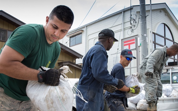 Airmen flood support at Kanuma