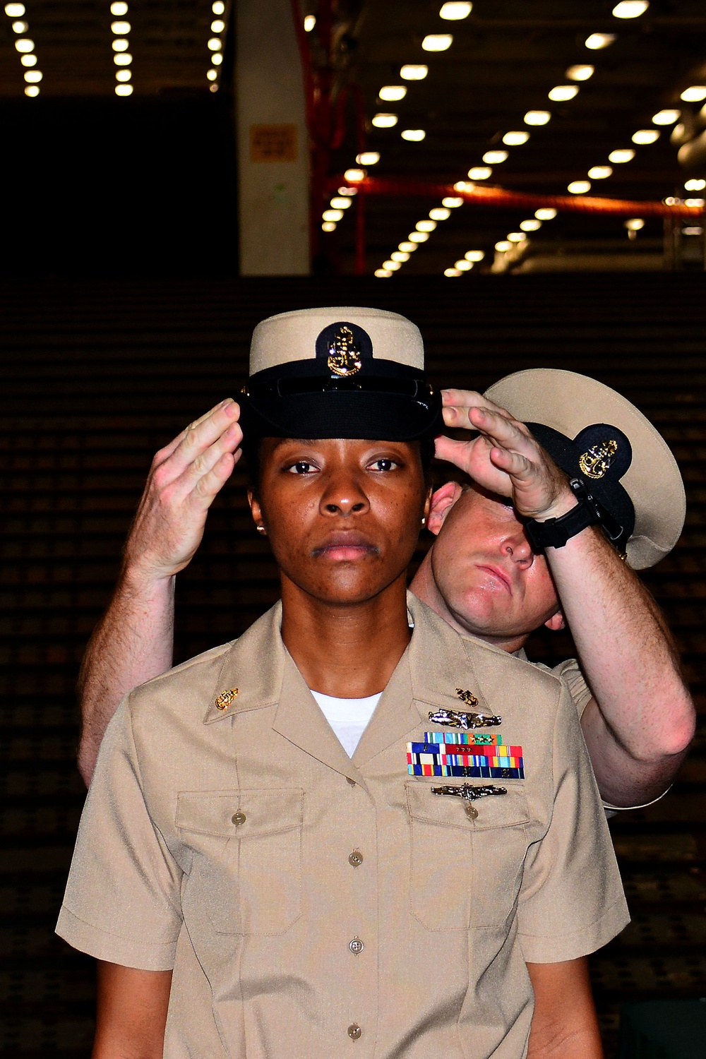 USS Green Bay chief petty officer pinning ceremony