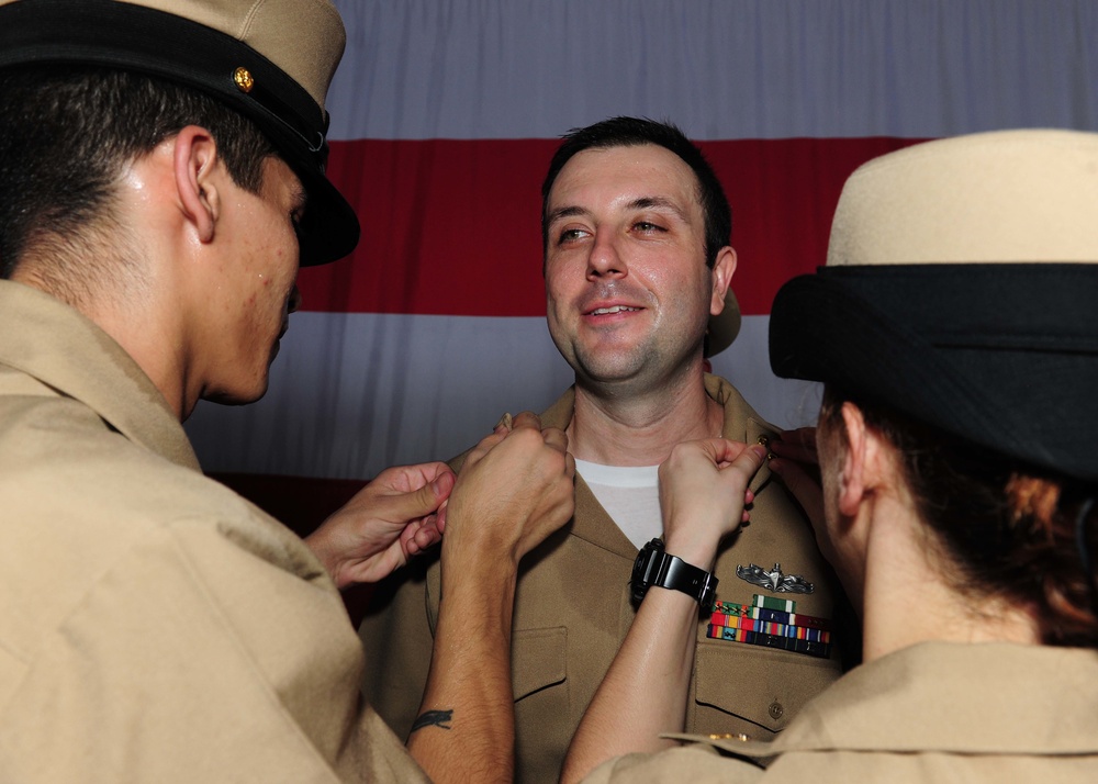 USS Theodore Roosevelt chief pinning ceremony