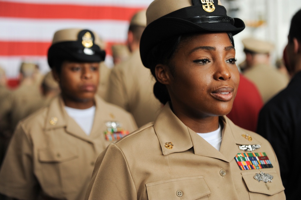 USS Theodore Roosevelt chief pinning ceremony