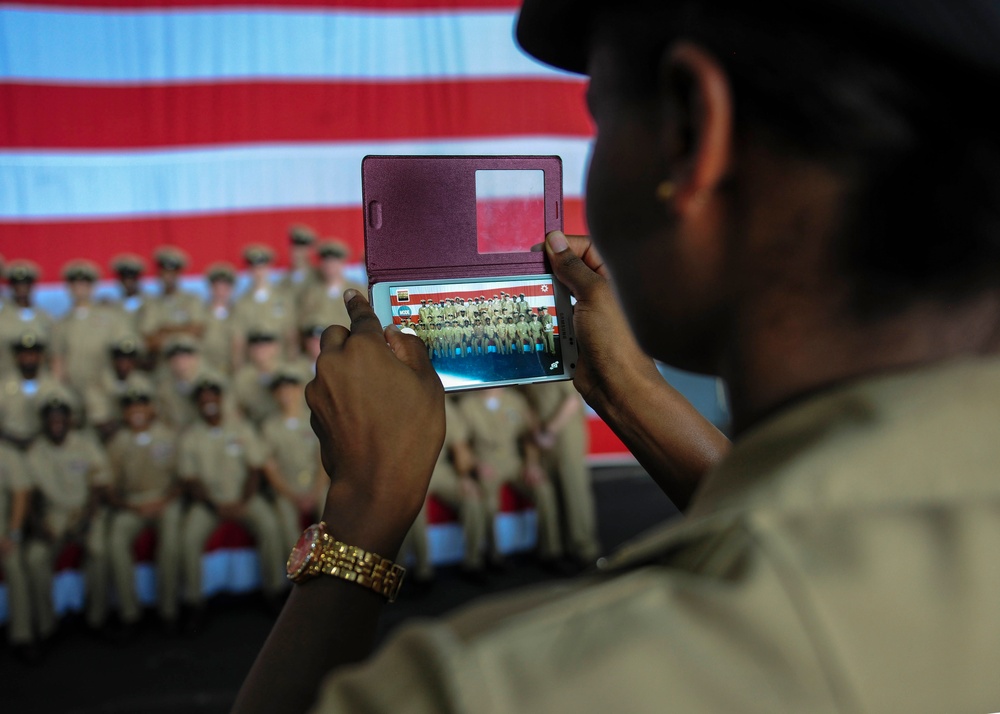 USS Theodore Roosevelt chief pinning ceremony