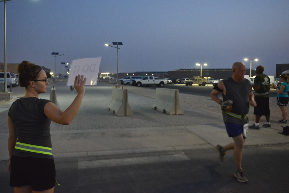 Keeping a running tradition alive: Al Udeid completes 2015 Air Force Marathon Forward