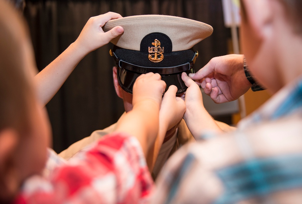 Pre-commissioning Unit Gerald R. Ford (CVN78) Chief Pinning Ceremony