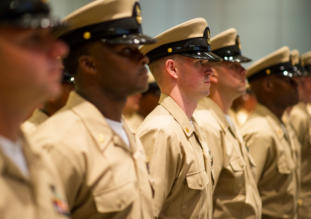 Pre-commissioning Unit Gerald R. Ford (CVN 78) Chief Pinning Ceremony