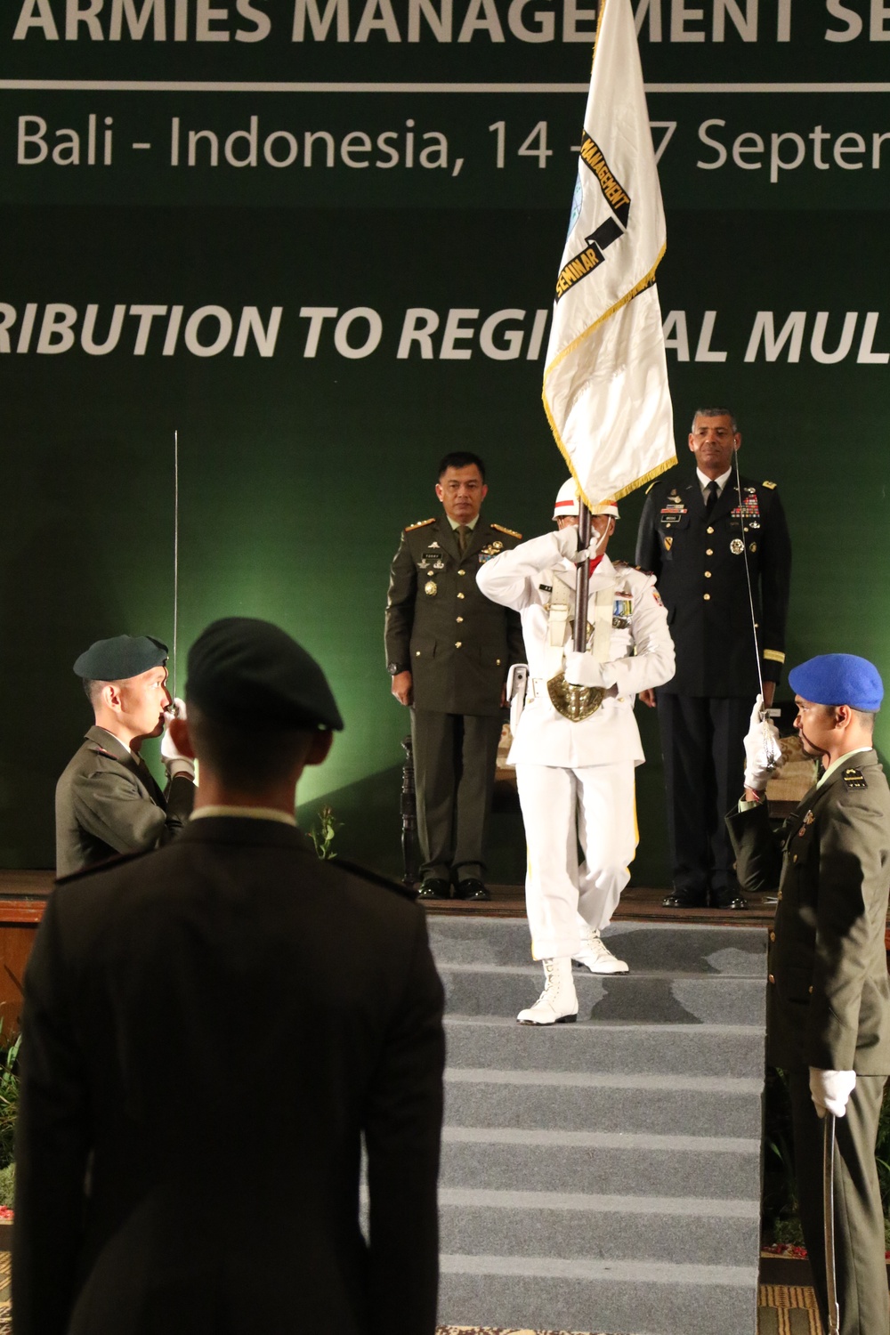 Indonesian National Army color guard