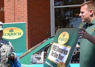 Soldier receives free commissary groceries for a year