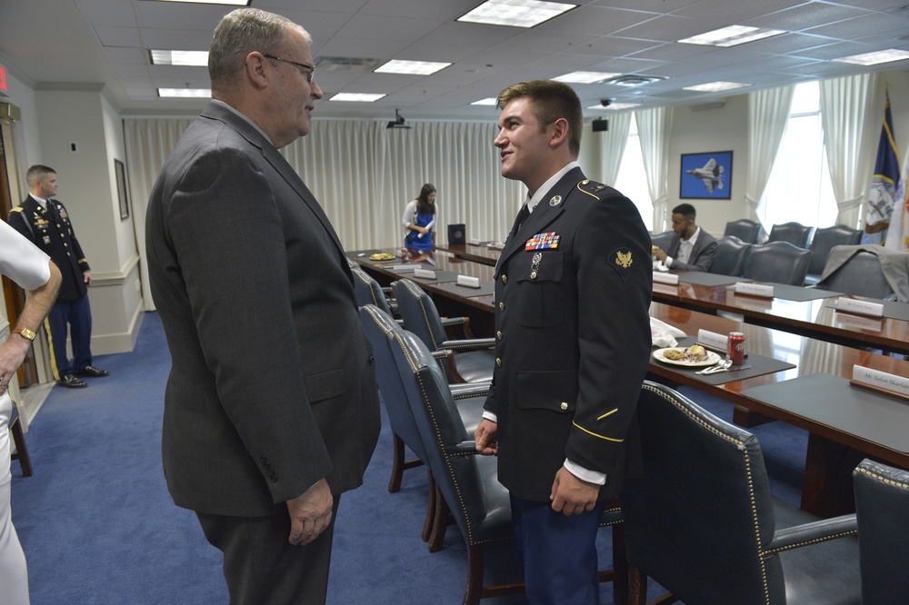Deputy Secretary of Defense Work hosts lunch for heroes