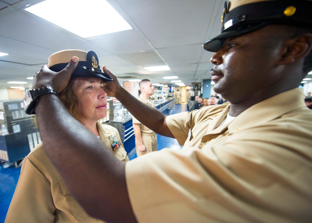 Continuing Promise 2015 chief petty officer pinning ceremony
