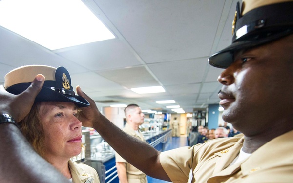 Continuing Promise 2015 chief petty officer pinning ceremony
