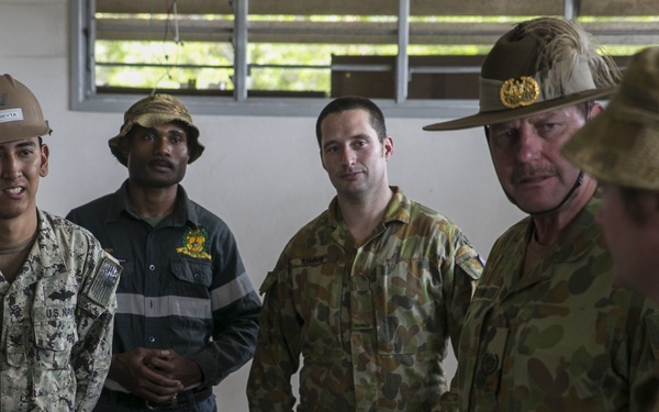 Australian Army Sergeant Major Visits Taurama Barracks