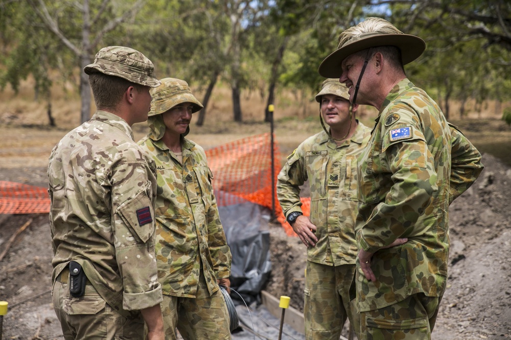 Australian Army Sergeant Major Visits Taurama Barracks