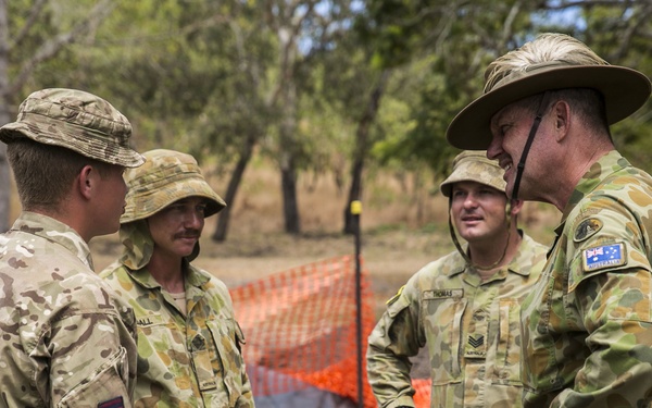 Australian Army Sergeant Major Visits Taurama Barracks