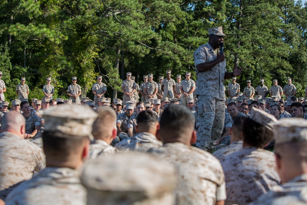 Sergeant Major of the Marine Corps visits MCAS Cherry Point